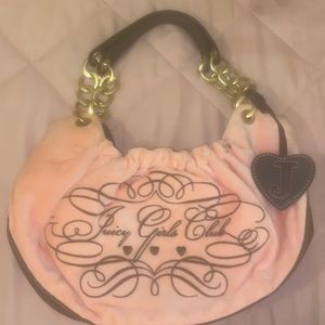 authentic Juicy Girls Club - Juicy Couture pink soft and leather bag .